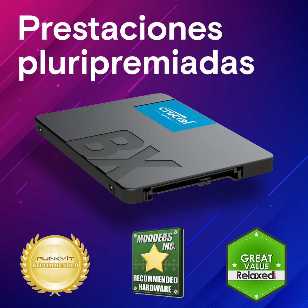 SSD Crucial BX500 480Go 2.5" - Disque Dur Interne Pour PC/Portable - Occasion Bon état